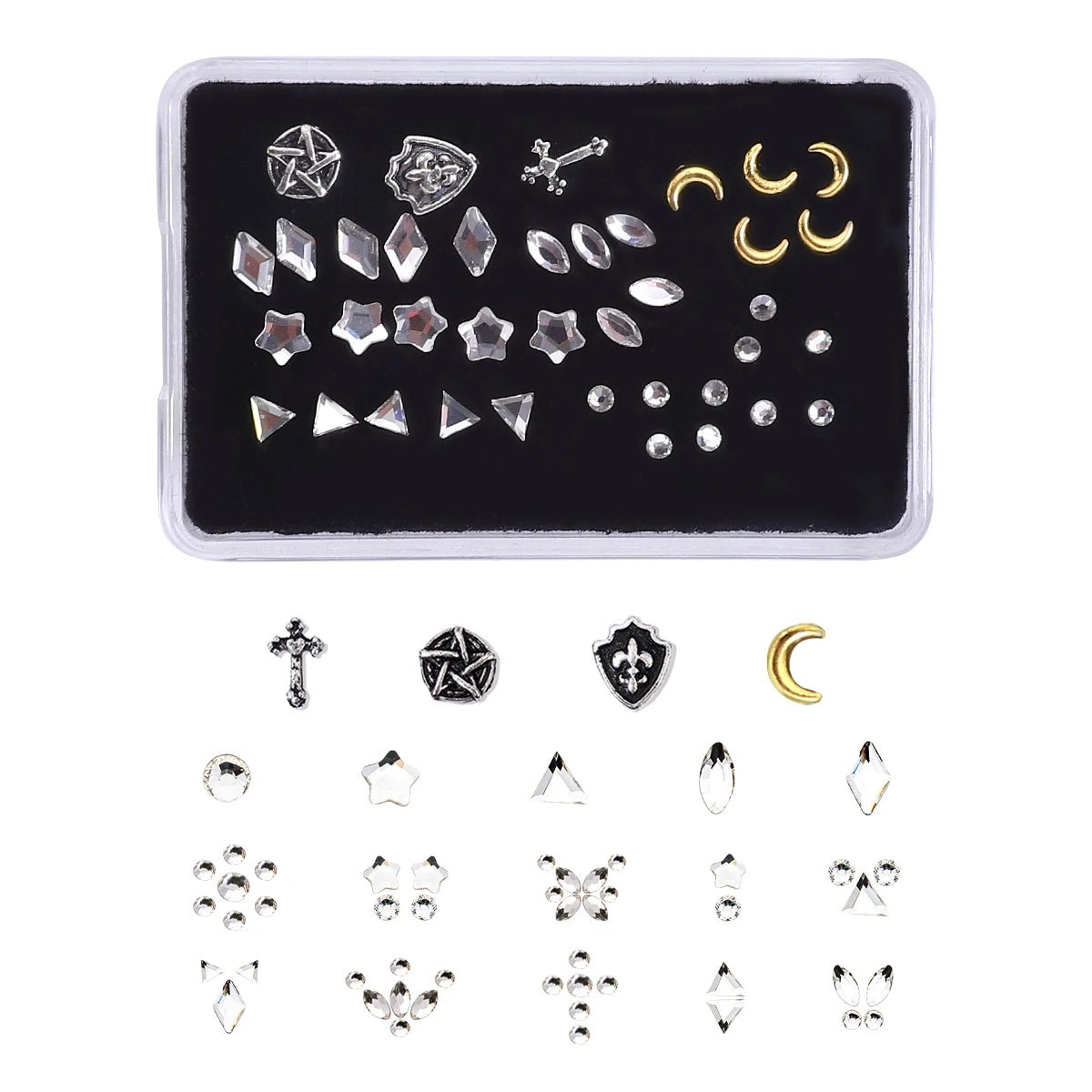 Tooth Gem Kits Professionally Decorate Your Teeth Gold Tooth Gems - QIAO CrystalQIAO CrystalQIAO Crystal