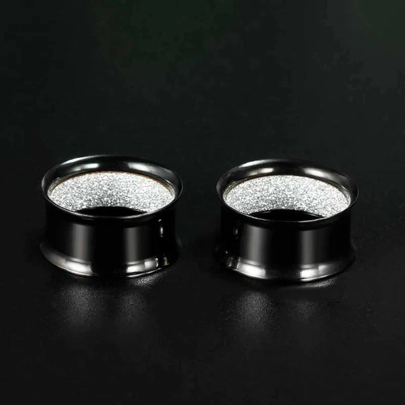 Upgrade Eyelet Tunnels And Plugs Flesh Ear Gauges Earrings Piercing Double Flared - QIAO CrystalQIAO CrystalQIAO Crystal