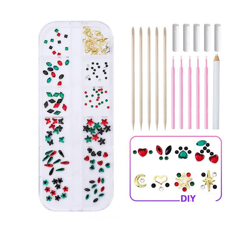 Wholesale New Christmas Day Tooth Art Diamond Jewelry Glass Crystal Tooth Gemstone Set - QIAO CrystalQIAO CrystalQIAO Crystal