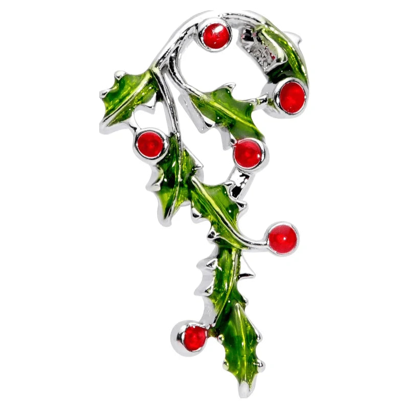 Winter Holiday 316L Stainless Steel Christmas Candy Cane Cartilage Earring Helix Tragus