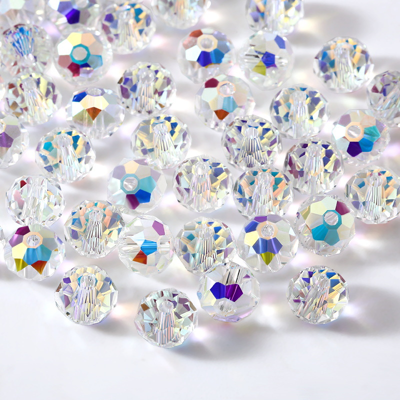 Wholesale AB-Color Plated DIY 3D Nail Art Decoration Mini Glass Beads 